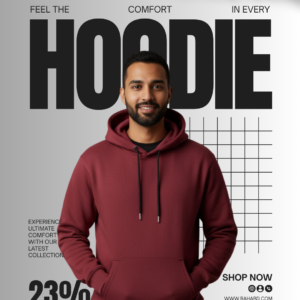 Maroon Premium Fleece Cotton Hoodie