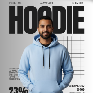 Sky Blue Premium Fleece Cotton Hoodie