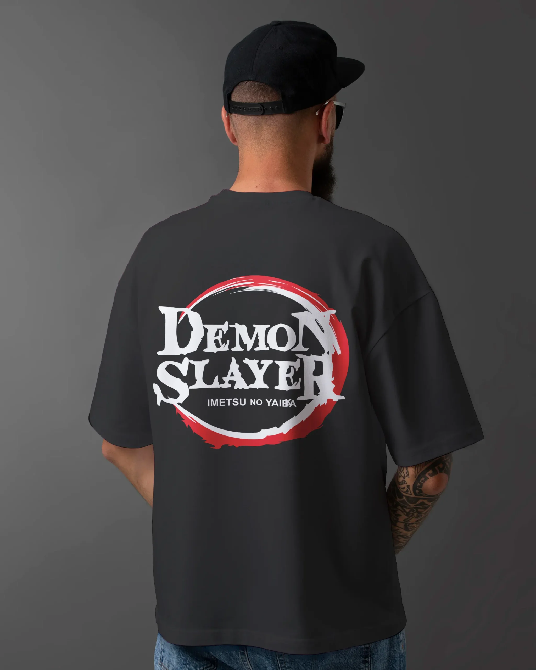 Demon Slayer Premium Cotton T-Shirt – Black - Image 2